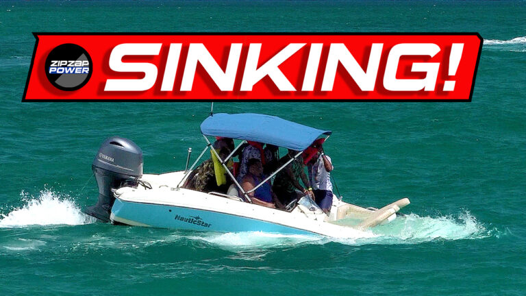 Boat sinking at Haulover Inlet