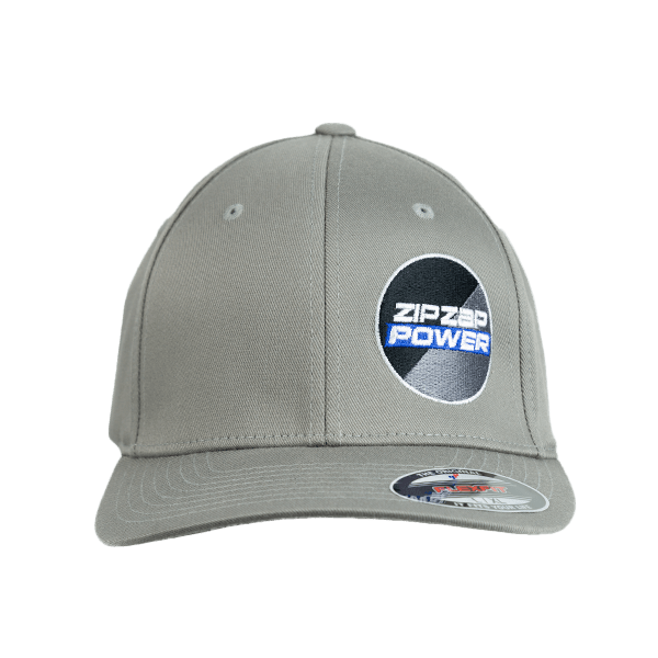 ZipZapPOWER Hat Grey Front
