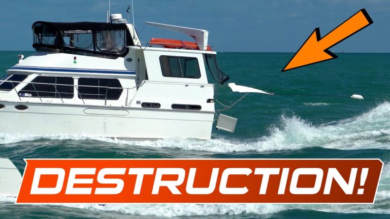 Read more about the article BOAT RIPPED APART IN ROUGH WAVES